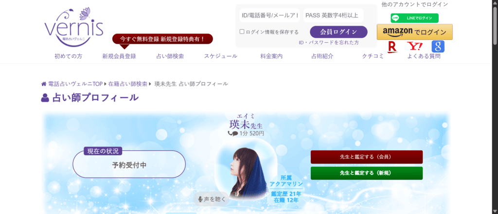 ヴェルニ瑛未先生のプロフィールと経歴