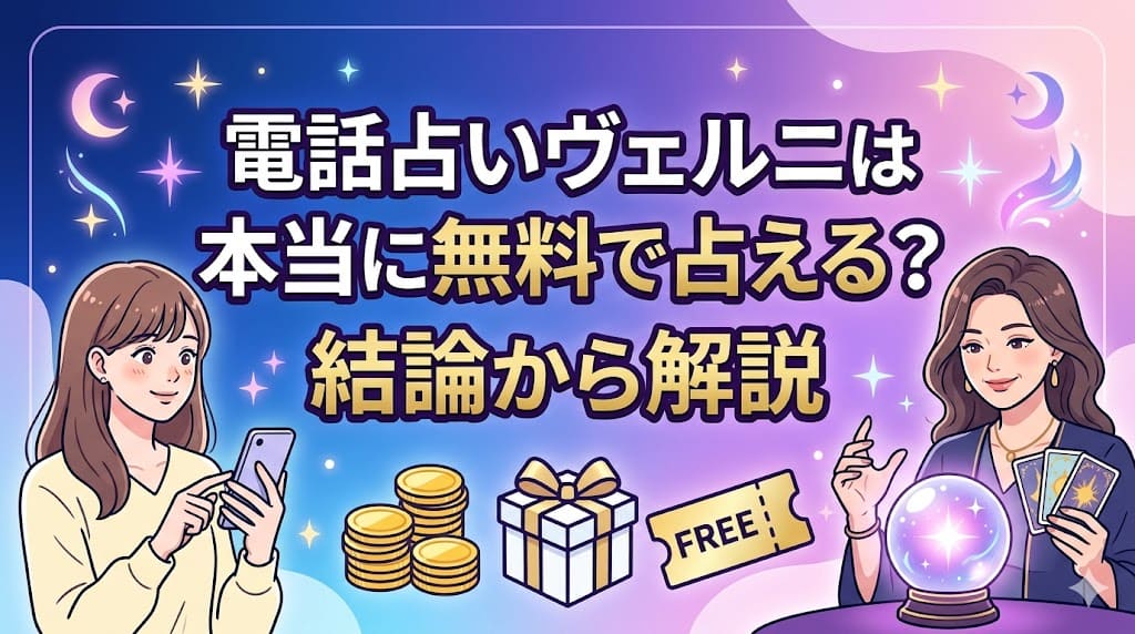 電話占いヴェルニは本当に無料で占える？結論から解説