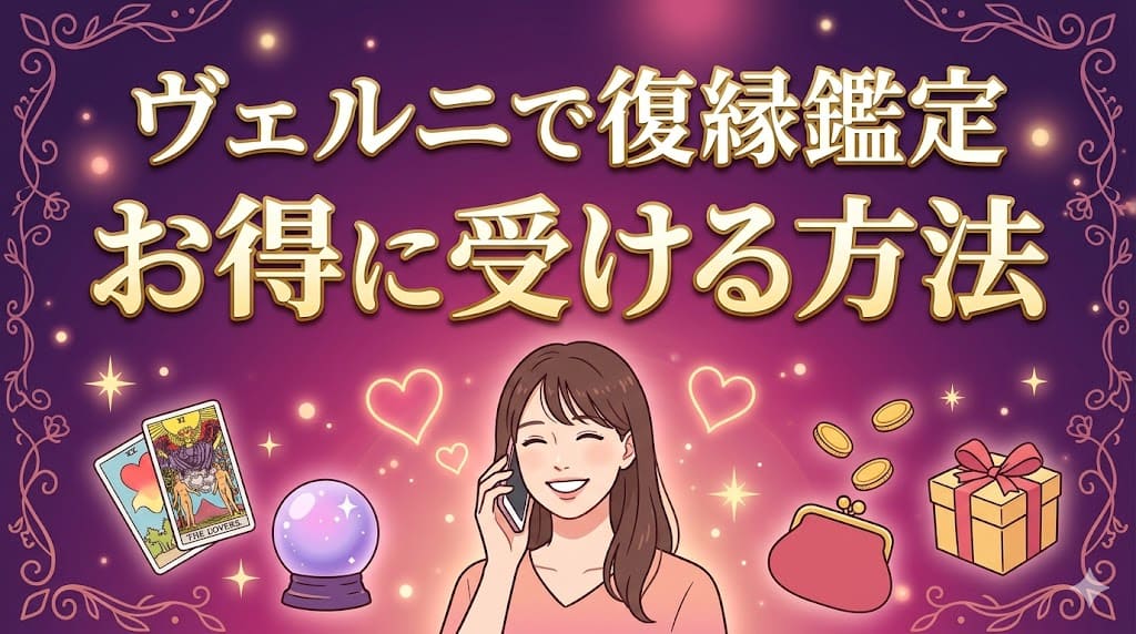 ヴェルニで復縁鑑定をお得に受ける方法