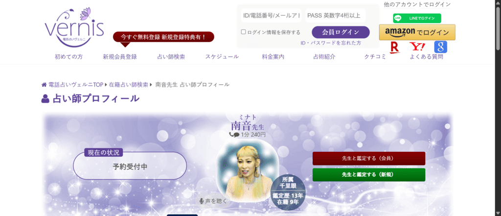 ヴェルニ南音先生のプロフィールと経歴