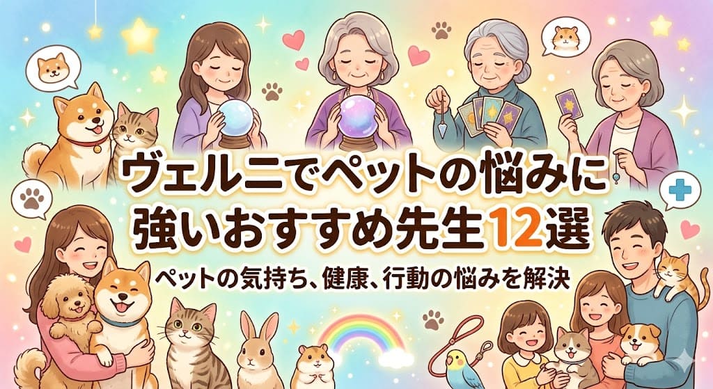 ヴェルニでペットの悩みに強いおすすめ先生12選