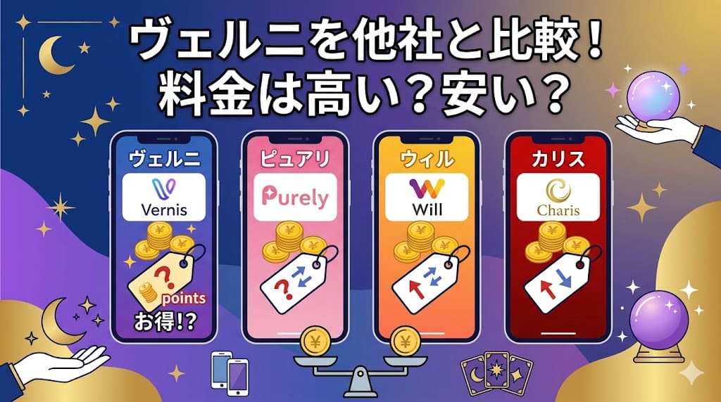 ヴェルニを他社と比較｜料金は高い？安い？