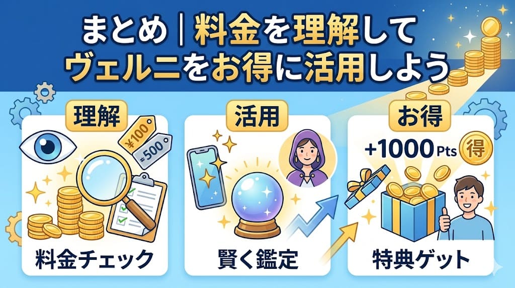 まとめ｜料金を理解してヴェルニをお得に活用しよう