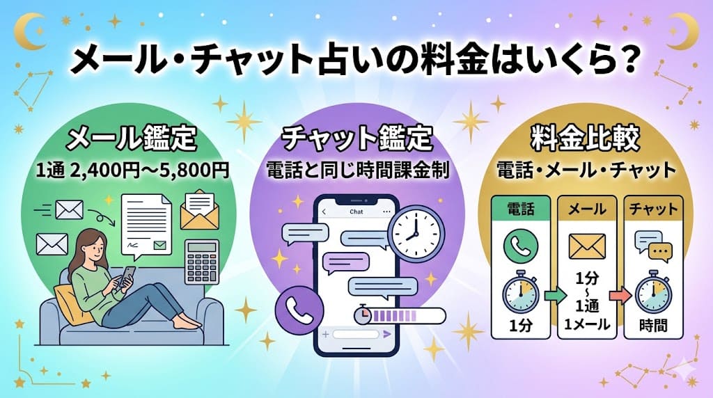 ヴェルニのメール占い・チャット占いの料金はいくら？
