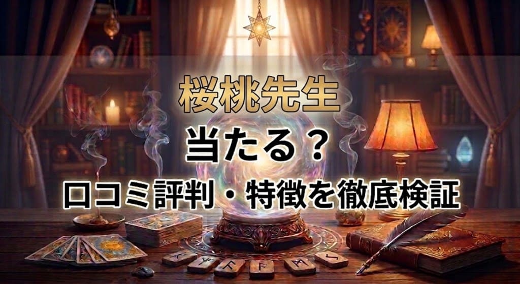ヴェルニ桜桃先生の口コミ評判は？料金・占術・予約方法を徹底解説