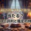 ヴェルニ釈迦堂アリア先生の口コミ評判は？料金・占術・予約方法を徹底解説
